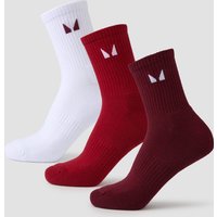 Image of Myprotein MP Unisex Crew Socks (3 Pack) - Berry Multipack - UK 6-8