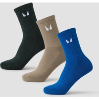 MP Unisex Crew Socks (3 Pack) - Earth Multipack - UK 2-5