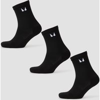 Image of Myprotein MP Running Socks (3 pack) - Black - UK 12-14