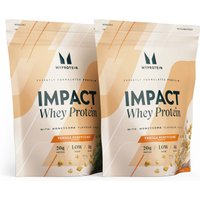 Image of Myprotein Impact Whey Protein Powder - 1.92kg - Vanilla Honeycomb with Crunchy Biscuit Pieces