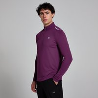 MP Men's Active Gridded 1/4 Zip - Plum - S