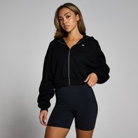 Image of Myprotein MP Women's Basics Zip Through Cropped Hoodie - Black - L