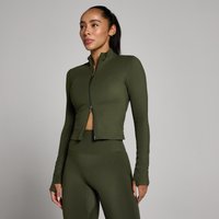 Image of Myprotein MP Women's Tempo Cropped Jacket - Forest Green - M
