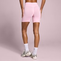 Image of Myprotein MP Women's Tempo Seamless Scrunch Shorts - Blush - S