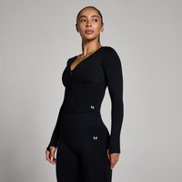 Myprotein UK MyProtein MP Women's Tempo Seamless Cropped Jacket - Black - XS