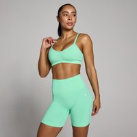 MP Women's Tempo Seamless Ruched Front Sports Bra - Mint