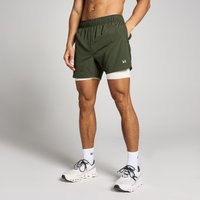 Image of Myprotein MP Men's 5 2-in-1 Training Shorts - Forest Green - XS