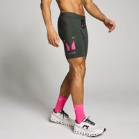 Image of Myprotein MP Men's Hybrid Half Tight Shorts - Washed Black - XXL