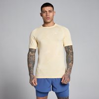 Myprotein UK MyProtein MP Men's Tempo Pillar Graphic Seamless T-Shirt - Butter - XXXL
