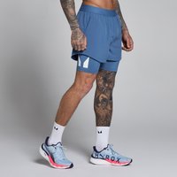 Image of Myprotein MP Men's Hybrid 5 2-in-1 Shorts - Slate Blue - XXXL
