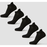 Image of Myprotein MP Unisex Trainer Socks (5 Pack) - Black - UK 12-14