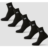 Image of Myprotein MP Unisex Ankle Socks (5 Pack) - Black - UK 6-8