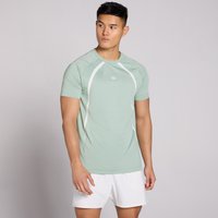 Image of Myprotein MP Men's Tempo Panel T-Shirt - Eucalyptus - XXXL
