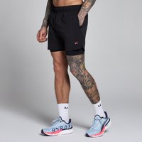 Image of Myprotein MP Men's Training 5 2-in-1 Woven Short - Black / Vibrant Pink - L