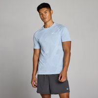 Image of Myprotein MP Men's Tempo Pillar Graphic Seamless T-Shirt - Breeze Blue - L