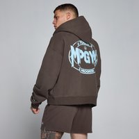Image of Myprotein MP Men's Lift Oversized Loopback 2 Way Zip Hoodie - Chocolate - XXXL