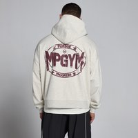 Image of Myprotein MP Men's Lift Oversized Loopback 2 Way Zip Hoodie - Creamy Grey Marl - L