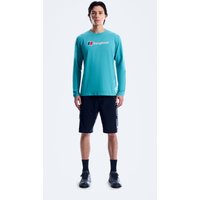 Men's Berghaus Big Logo Long Sleeve Tee - Blue