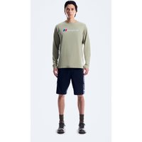 Men's Berghaus Big Logo Long Sleeve Tee - Green