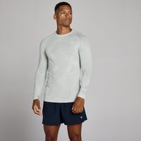 Image of Myprotein MP Men's Tempo Pillar Graphic Seamless Long Sleeve Top - Chrome - L