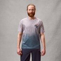 Men's SingleTrack S/S Print Tee - Titanium