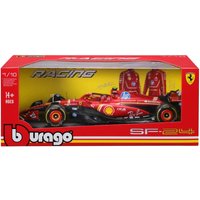 Bburago F1 2024 Ferrari SF-24 Leclerc With Helmet 1:18 Scale Model