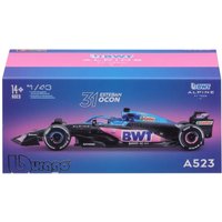 Bburago F1 BWT Alpine F1 Team A523 2023 With Ocon Helmet 1:43 Scale Model
