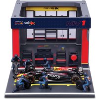 Bburago F1 Red Bull Racing RB20 2024 Verstappen 1:43 Scale Pit Pass Diorama