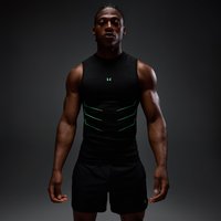 Image of Myprotein MP Men's Hero Muscle Fit Seamless Tank - Washed Black/Alpha Green - XXL