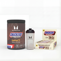 Image of Myprotein SNICKERS® Protein Bundle - Snickers White HiProtein Bar - 500G - 15servings - Impact Whey Protein Snickers Original
