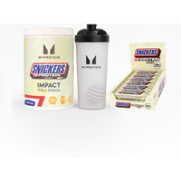 Image of Myprotein SNICKERS® Protein Bundle - Snickers White HiProtein Bar - 500G - 15servings - Impact Whey Protein Snickers White