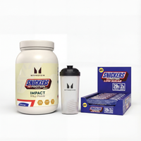 Image of Myprotein SNICKERS® Protein Bundle - Snickers Original HiProtein Bar - 1KG - 30servings - Impact Whey Protein Snickers White