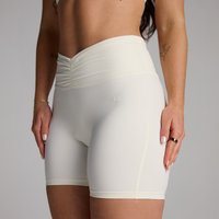 Image of Myprotein MP Women's Tempo Ruched Front Shorts - Coconut - L