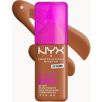 NYX Professional Makeup Make 'EM Wonder, 24H Soft Matte Foundation (Various Shades) - Sienna