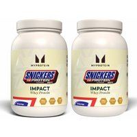 Image of Myprotein Impact Whey Protein — Snickers® Twin Pack - Snickers White - Snickers White - 1kg