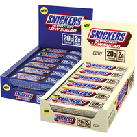 Image of Myprotein HiProtein Bars - Twin Pack - Snickers White HiProtein Bar - Snickers Original HiProtein Bar - 24Bars