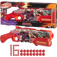 Nerf Marvel Deadpool Blaster, 16 Nerf Rival Accu-Rounds, Pump Action, Gifts for Teens, 14+