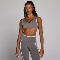Image of Myprotein MP Women's Velocity Contrast Double Layer Sports Bra - Ash Grey - L