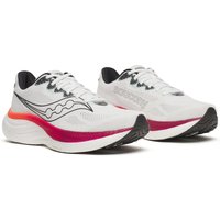 Myprotein UK Saucony Men's Ride 19 - White/Crimson - UK 7