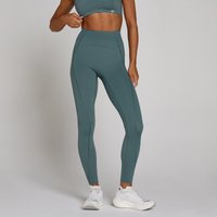 Image of Myprotein MP Women's Tempo Ultra Curved Stitch Leggings - Future Blue - L