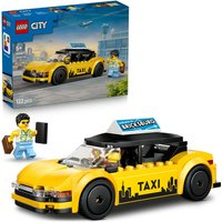 LEGO City Yellow Taxi Model Car Kit with 2 Minifigures 60487