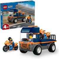 LEGO City Motorcycle Transporter Toy and 2 Minifigures 60491