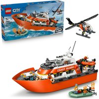 LEGO City Coast Guard Rescue Boat & Helicopter Playset 60504