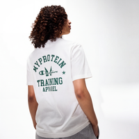 Image of Myprotein Myprotein X Champion Back Logo Relaxed Fit Short Sleeve Crewneck T-Shirt White - XXL