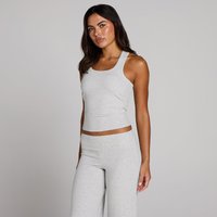 MP Women's Ribbed Tank Top With Built in Bra - Grey Marl - XXL