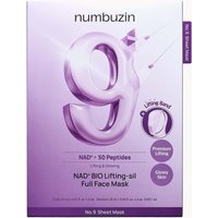Numbuzin No.9 NAD Bio Full Face Pack Sheet (Pack of 4)