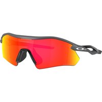 Image of Myprotein Oakley Radar Plate Matte Carbon with Prizm Ruby Lens