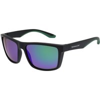 Image of Myprotein Reebok Score Sunglasses - Black/Green Mirror