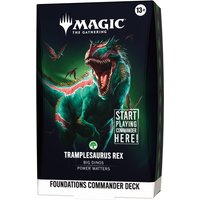 Magic: The Gathering Foundations Tramplesarus Rex Starter Commander Deck