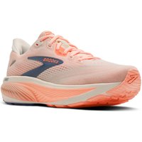 Image of Myprotein Brooks Women's Ghost 18- Star White/Cyber Peach/Grey - UK 4.5